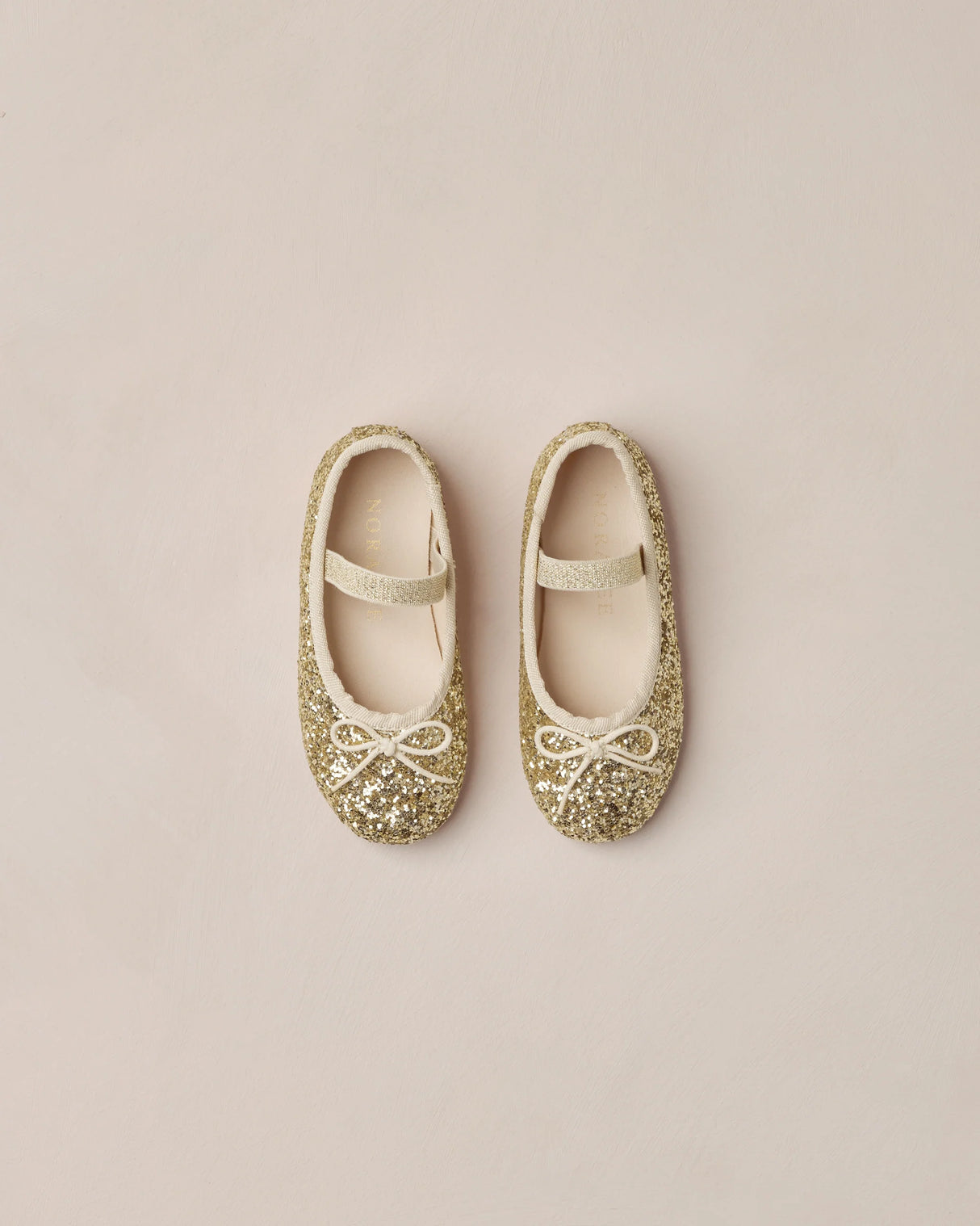 Ballet Flats | Gold Sparkle