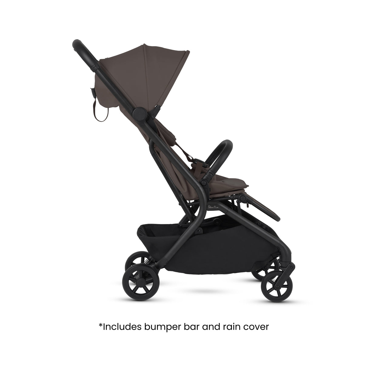 Silver Cross Nia Chocolate stroller side view