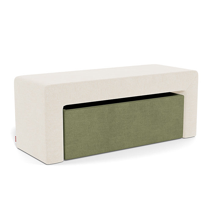 Olive Green Storage Fabric (Brushed Cotton-Linen)