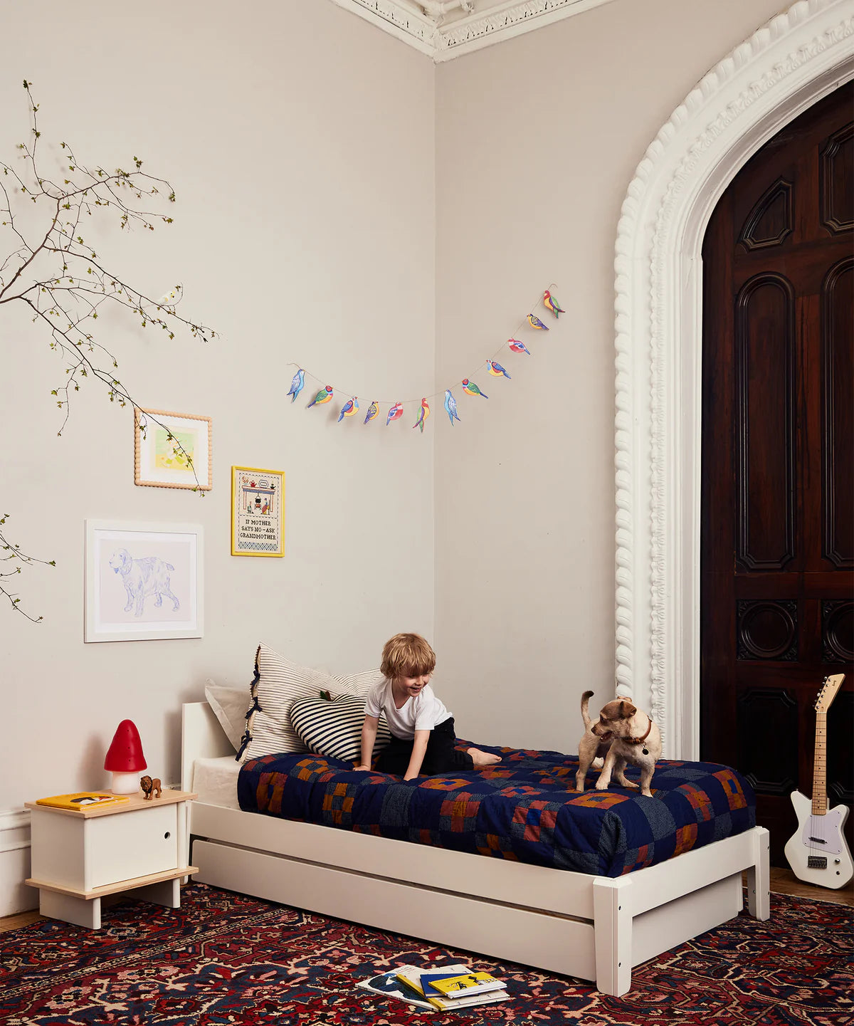 Perch Twin Bed - White