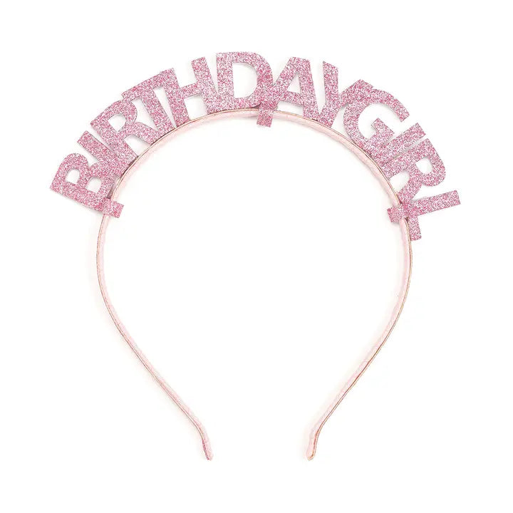Pink birthday headband for kids, perfect for birthday celebrations