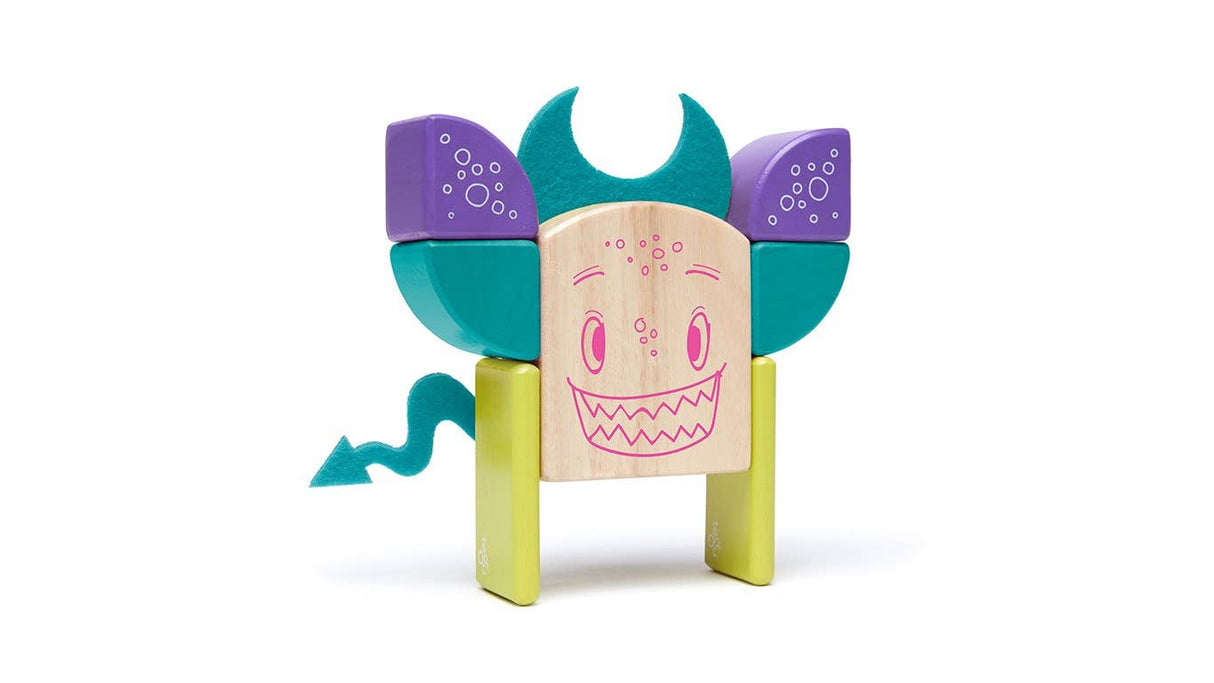Pip magnetic wooden block set for imaginative building and play