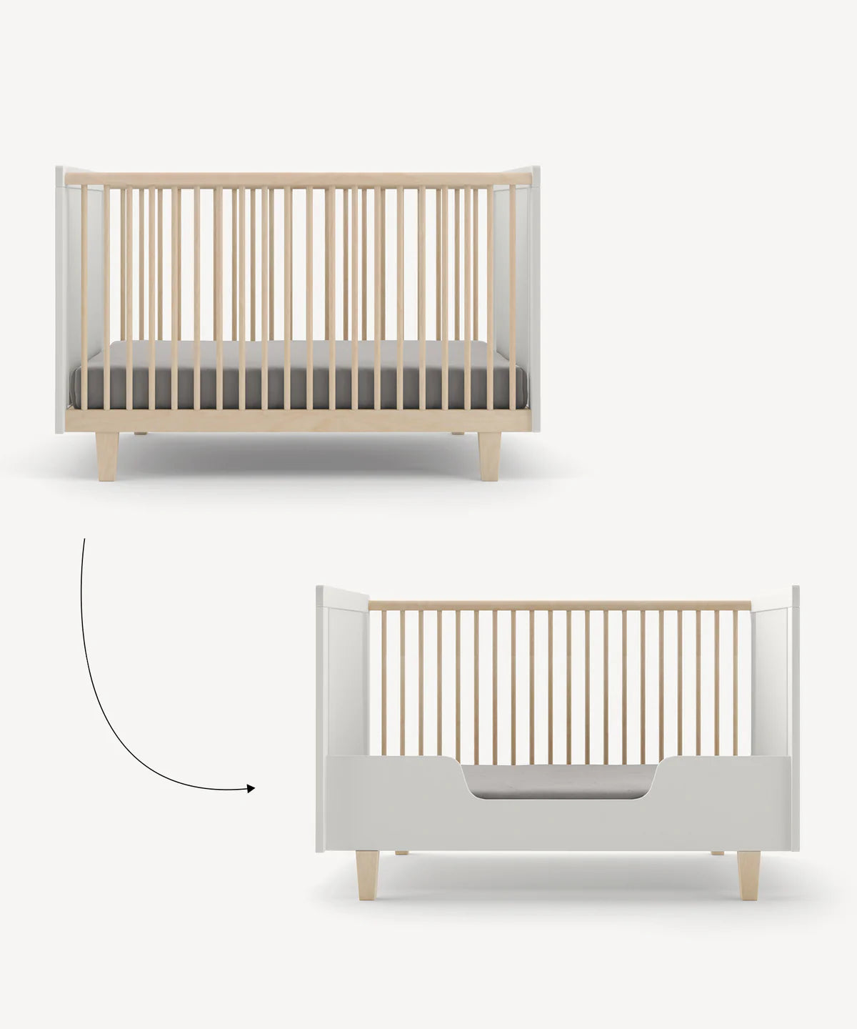 Rhea toddler bed conversion kit for transforming a Rhea crib into a toddler bed