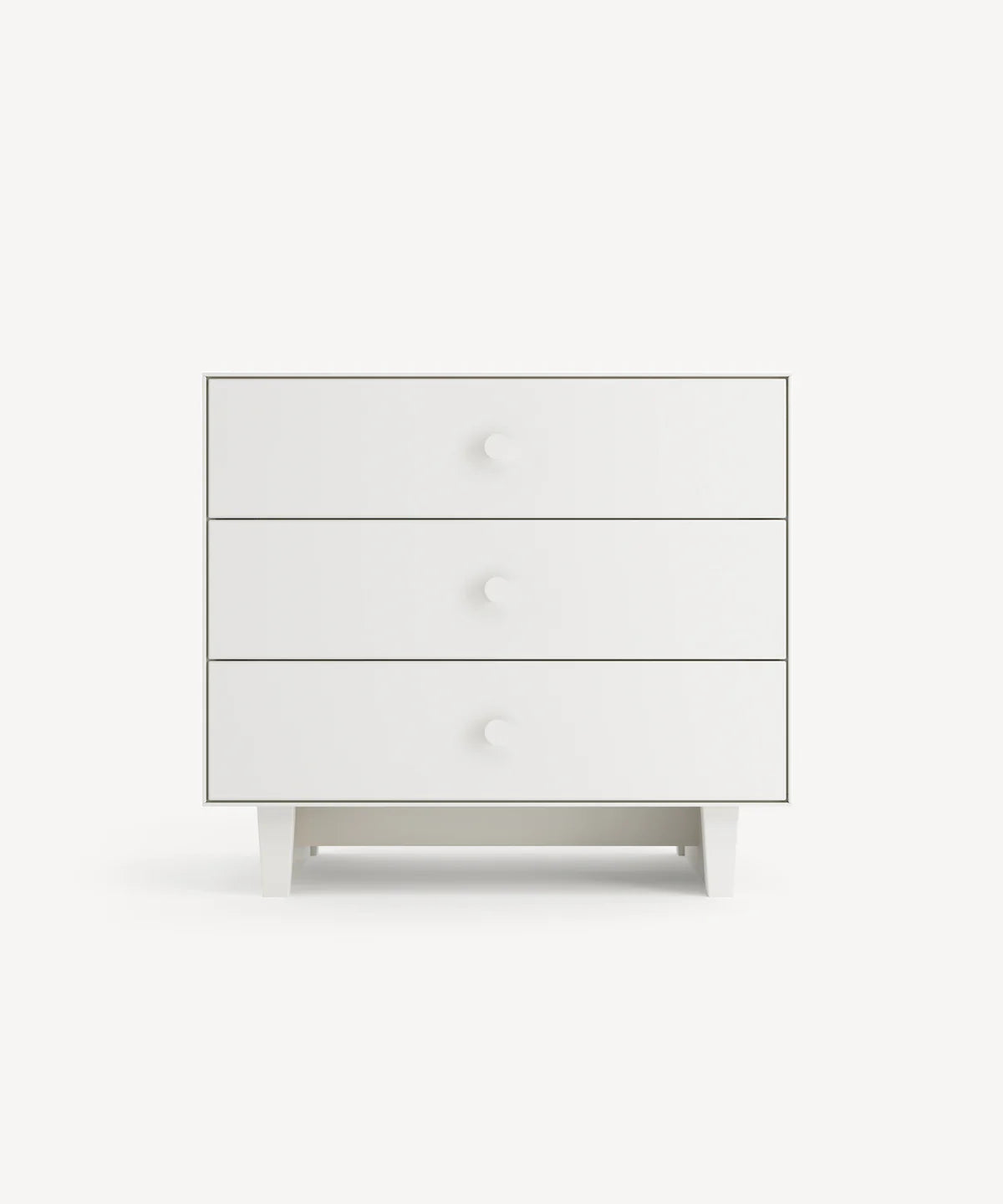 Rhea 3-drawer dresser with contemporary design and natural wood finish, ideal for nursery storage