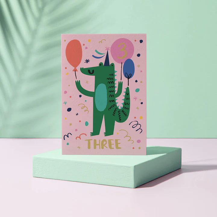 3-Three- Crocodile-Animal Cards
