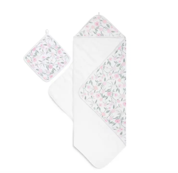 BOUTIQUE COTTON MUSLIN TOWEL + WASHCLOTH SET