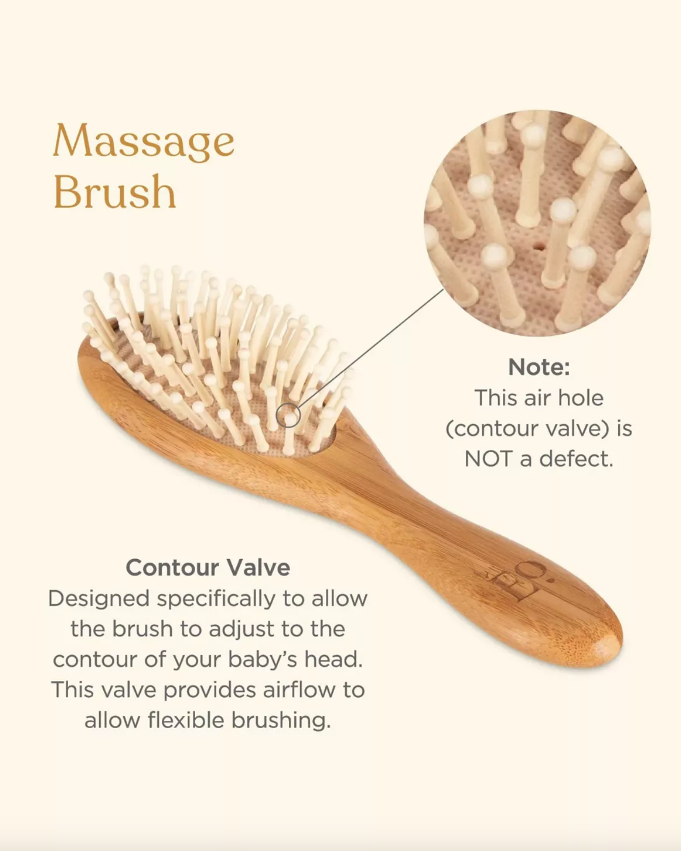 EllaOla 3-Piece Bamboo Brush & Comb Set