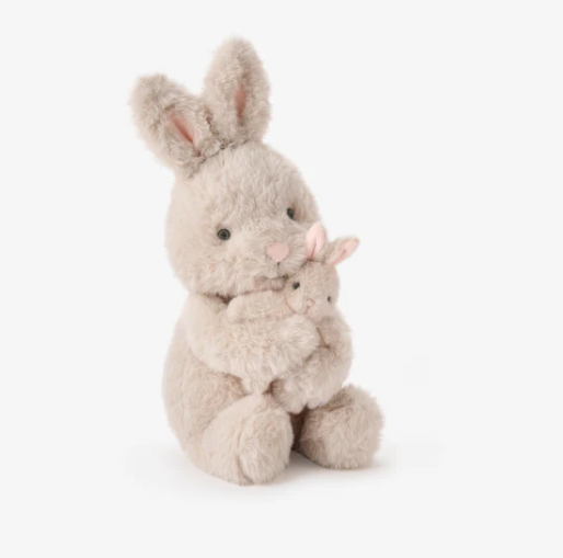 Mama + Baby Bunny Plush Toy Set