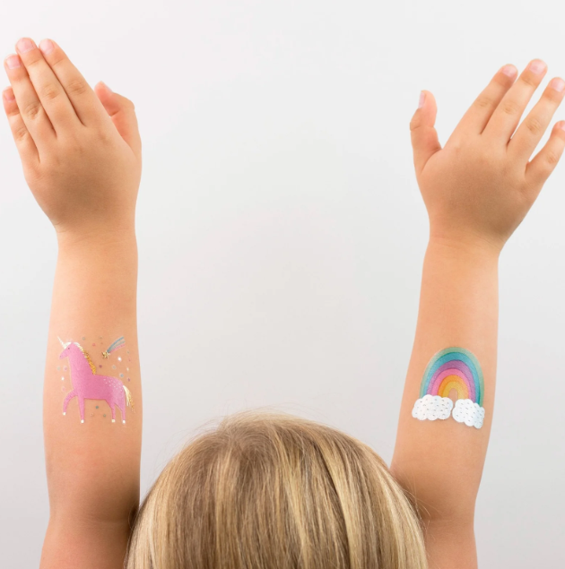 Unicorns + Rainbows Temporary Tattoos - 2 Pk.