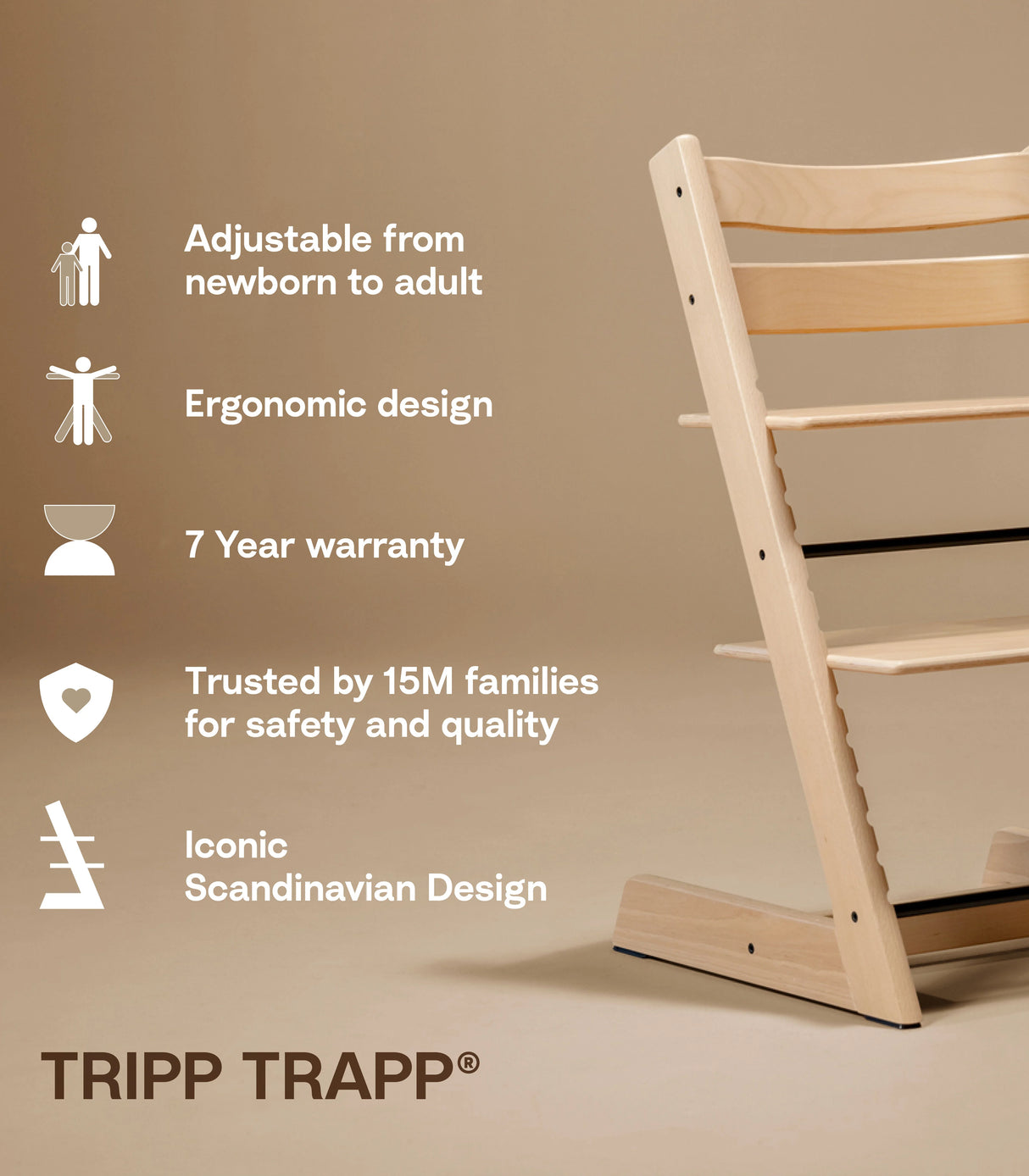 Tripp Trapp® High Chair² with newborn set