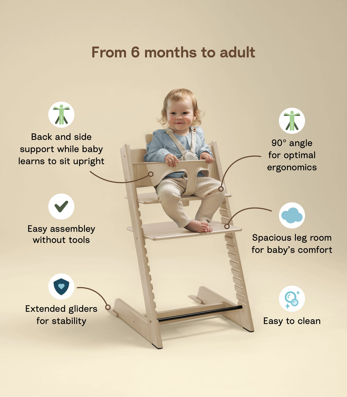 Tripp Trapp® High Chair² with newborn set