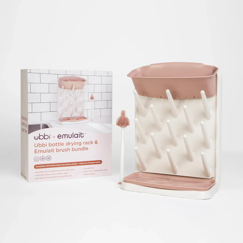 Ubbi Drying Rack and Brush