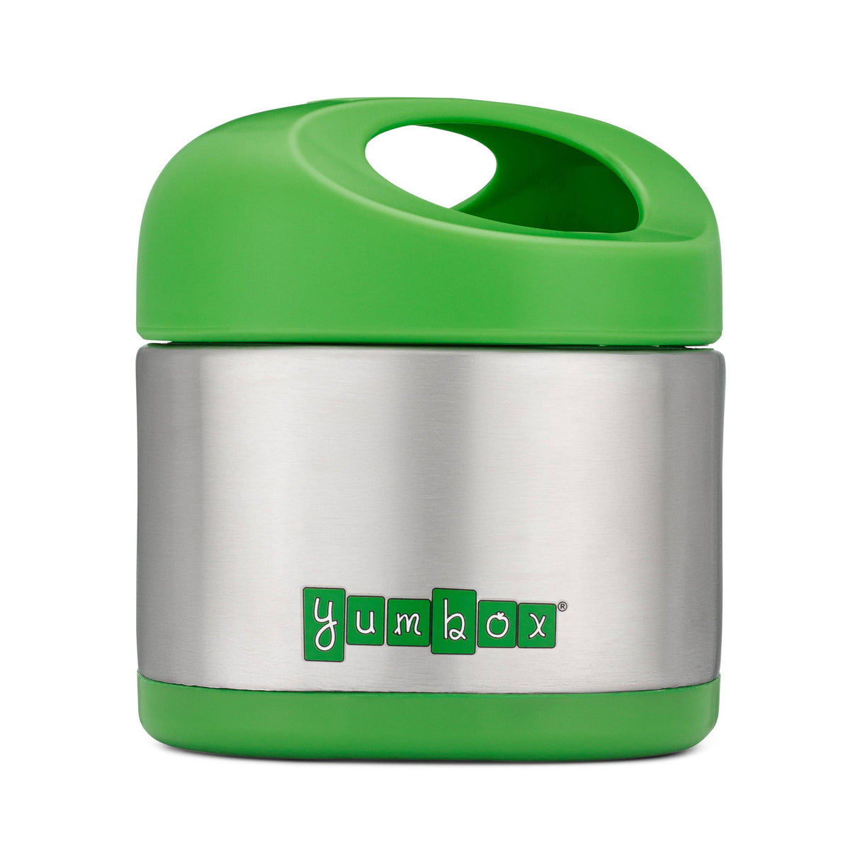Yumbox Cubi Thermal Food Jar for Kids - Easy Carry and Open Lid 10 oz - Apple Green