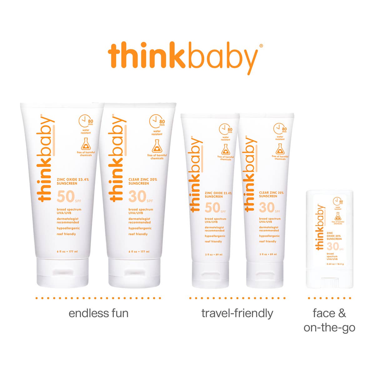 Think Baby SPF 50 Sunscreen 6 oz