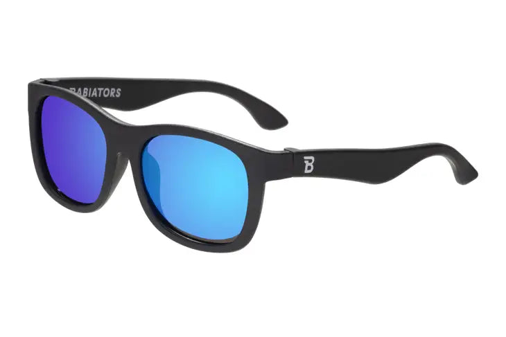 Polarized Navigator: Jet Black | Cobalt Mirrored Lens
