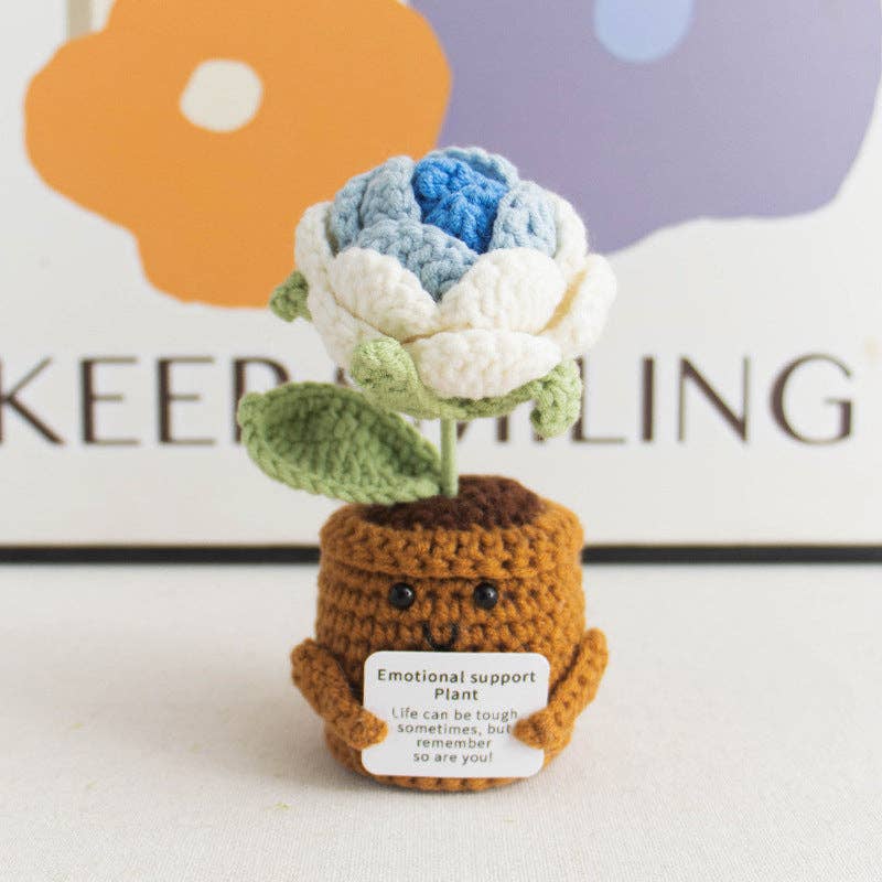 Handmade Knitted Potted Plants Cotton Desk Decor