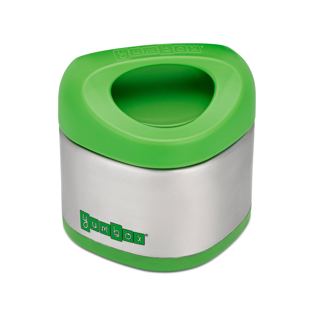 Yumbox Cubi Thermal Food Jar for Kids - Easy Carry and Open Lid 10 oz - Apple Green