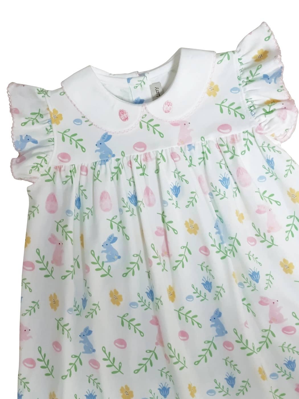 Girl's Float dress Easter floral with Bunnies