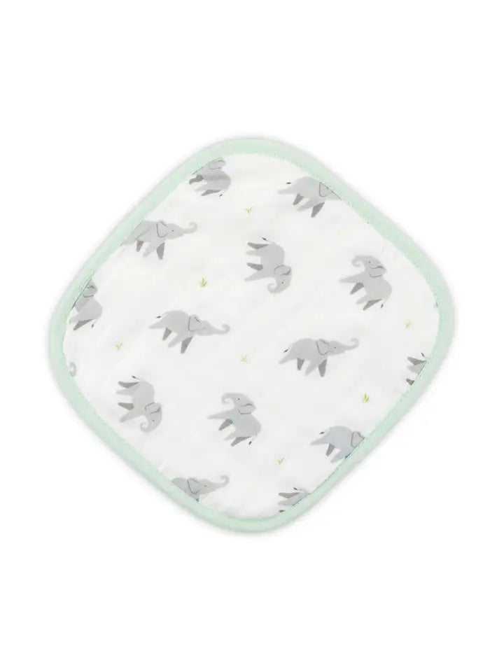 Elephant Hooded Baby Towel and Washcloth Set
