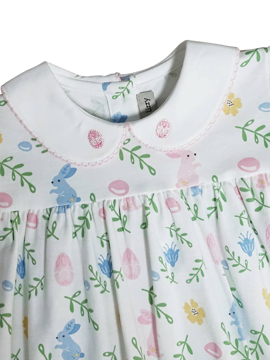Girl's Float dress Easter floral with Bunnies