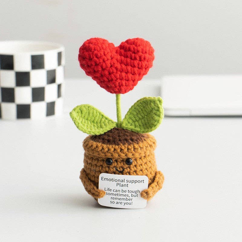 Handmade Knitted Potted Plants Cotton Desk Decor