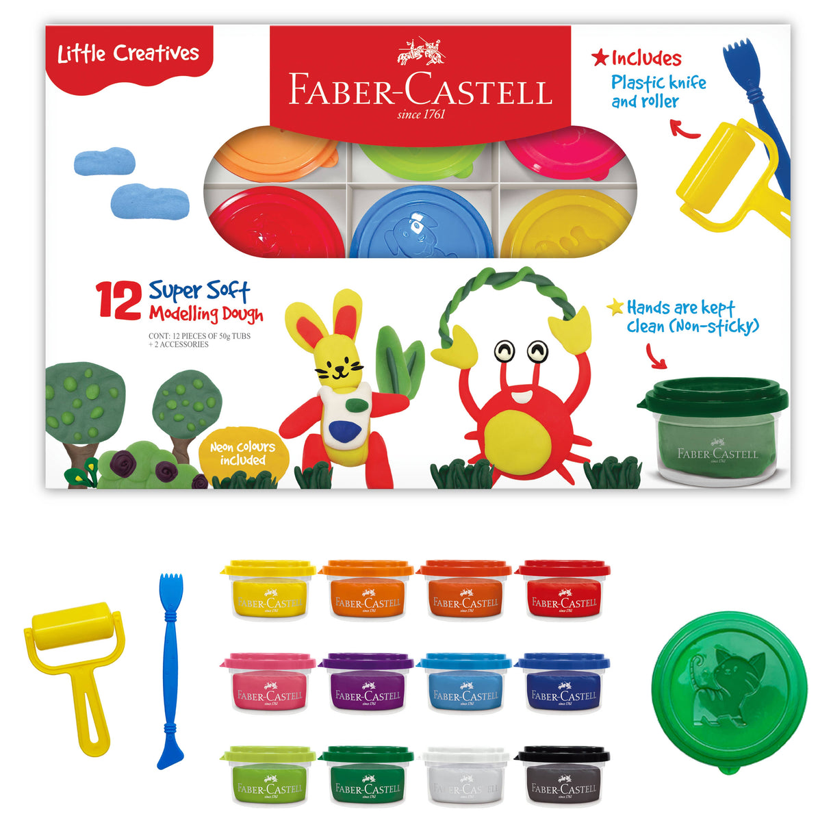Little Creatives SuperSoft Modeling Dough Set of 12