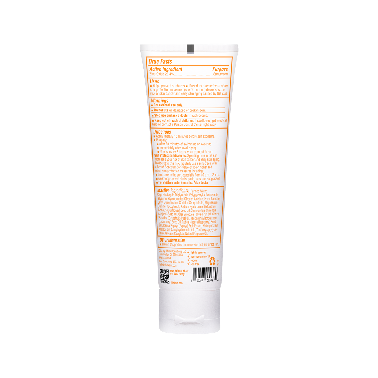 Think Baby SPF 50 Sunscreen 3 oz