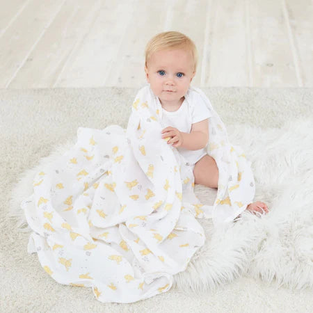 essentials cotton muslin swaddle blanket 4 pack