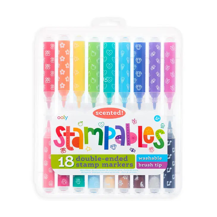 Stamp-A-Doodle Double-Ended Markers - Set of 12