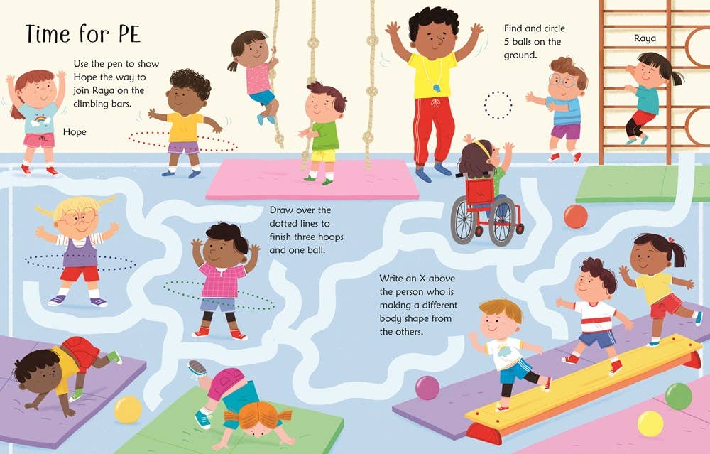 Wipe-Clean Starting School Activities : Usborne