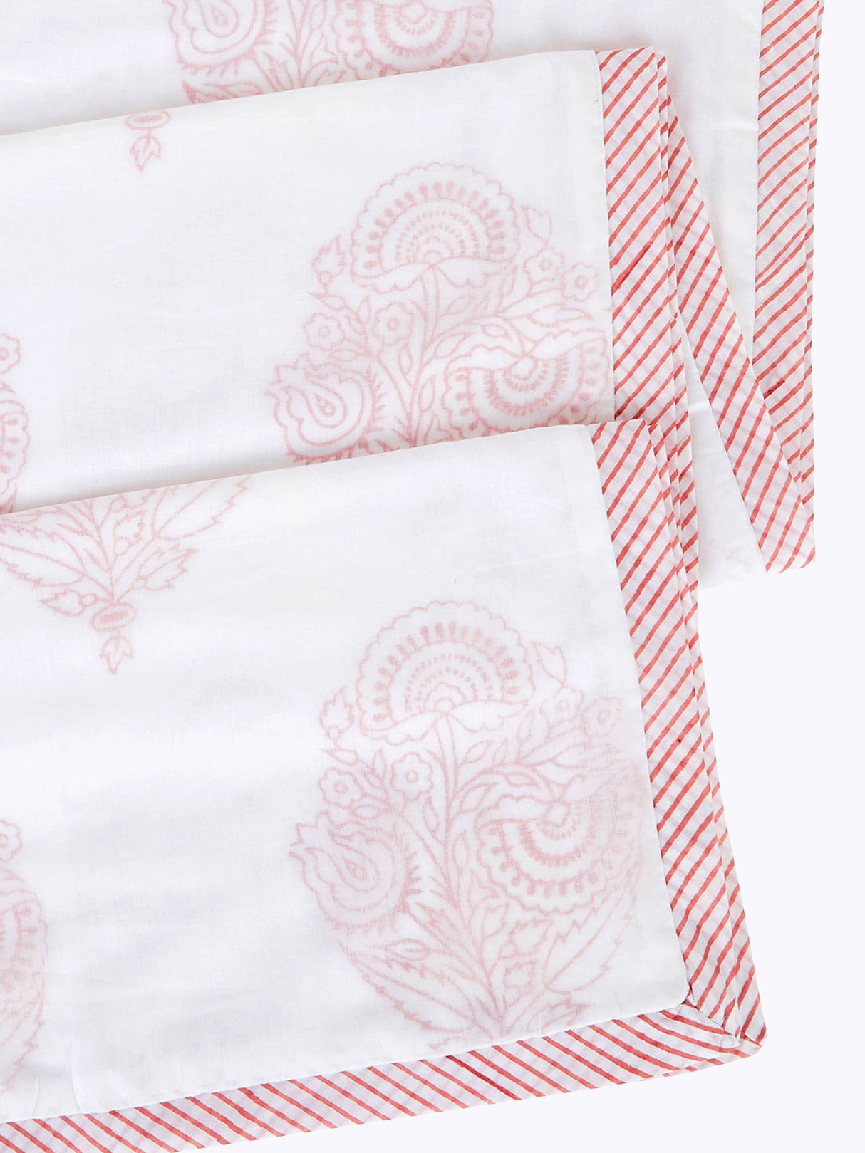 Receiving/Stroller Blanket: Handmade, Block-Printed Cotton