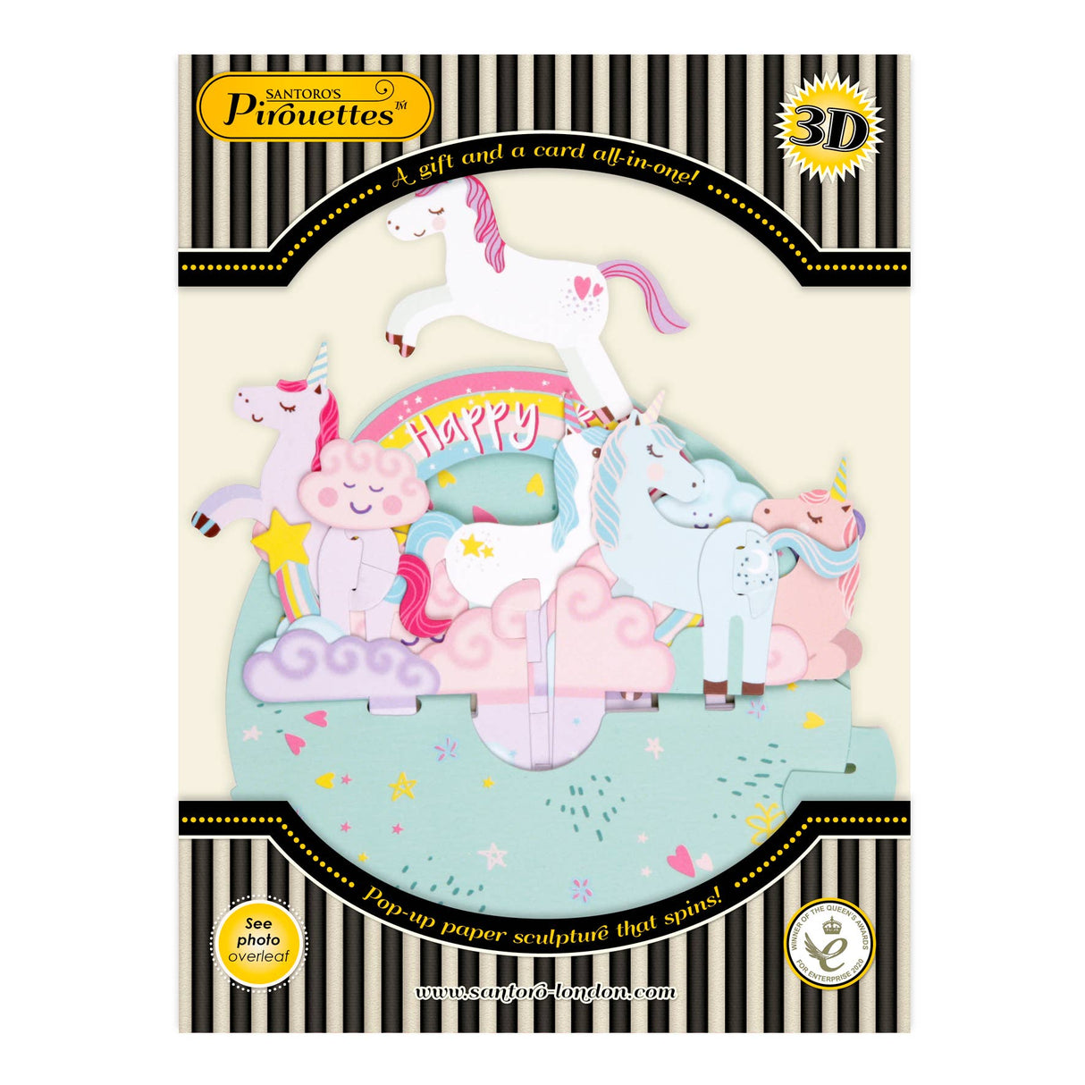 Santoro Pirouette Birthday Unicorn