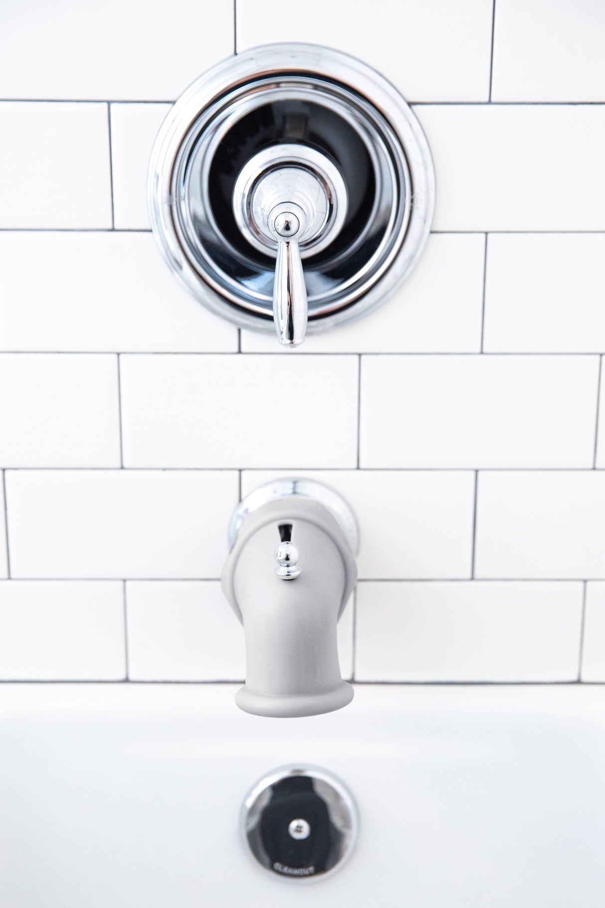 Gray Bathtub Spout Guard