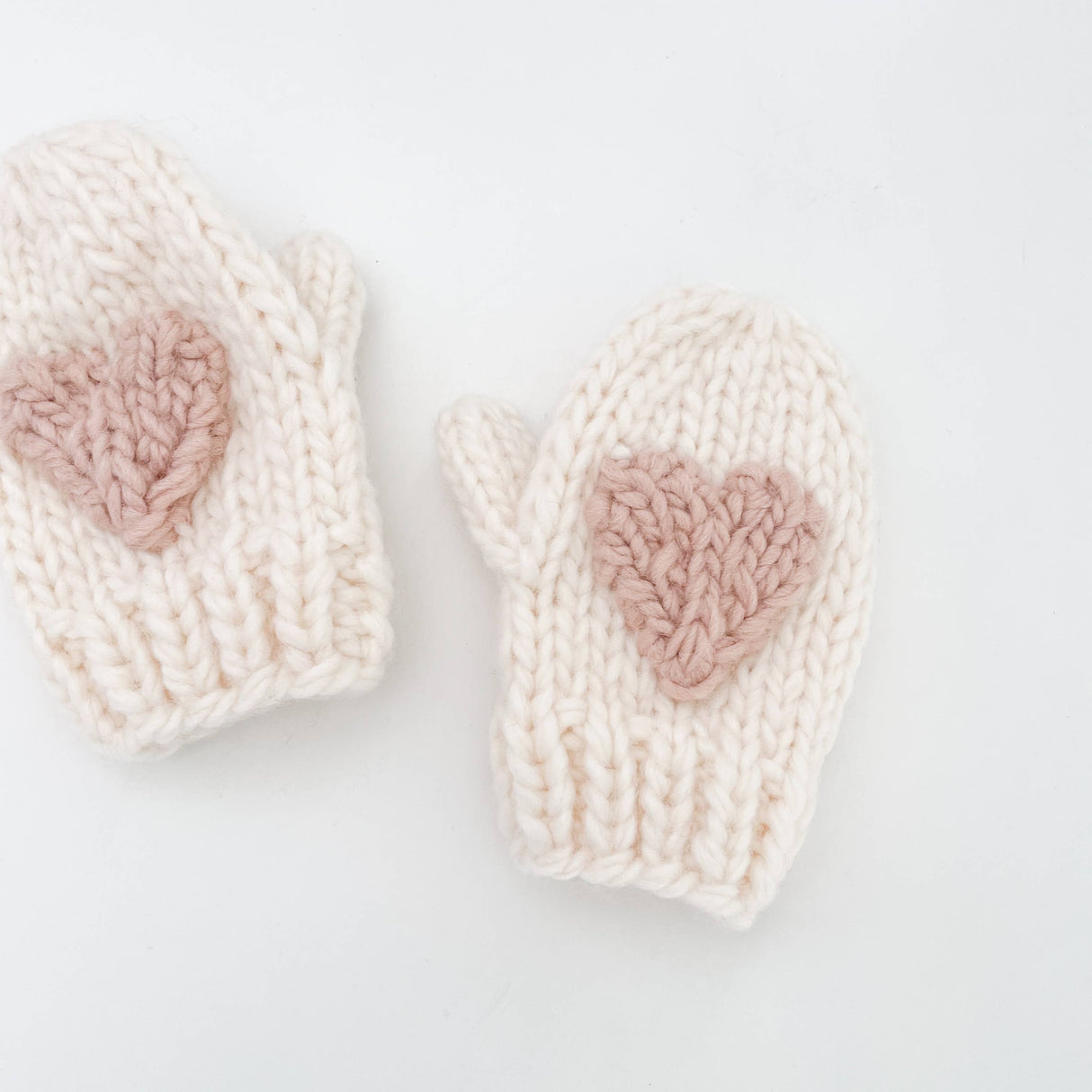 Heart Mittens, Blush | Baby & Kid Valentine's