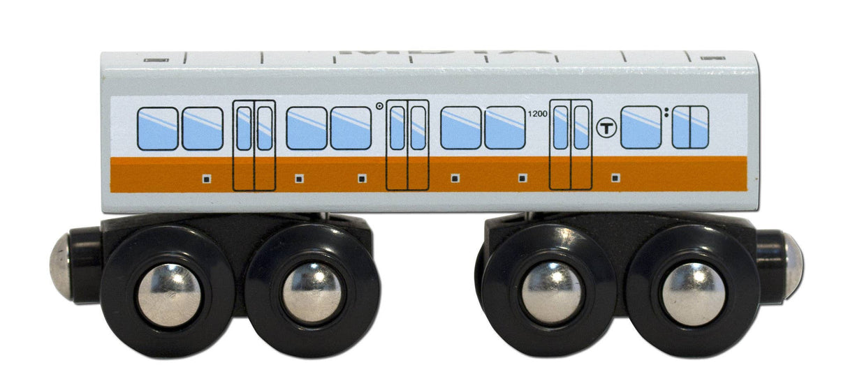 Boston MBTA Orange Line Wooden Toy Train