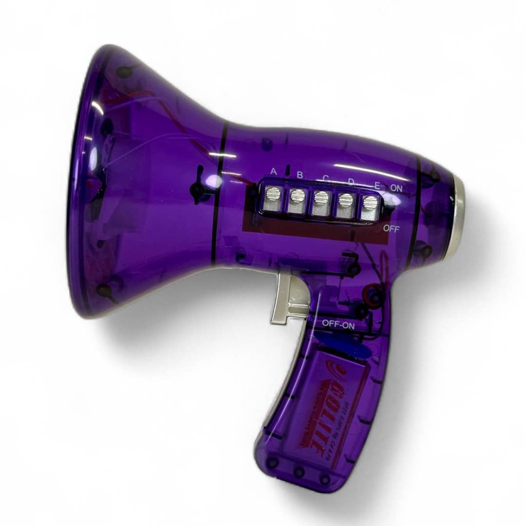 6.5" Voice Changer, Colors Vary, Amplifier, Megaphone