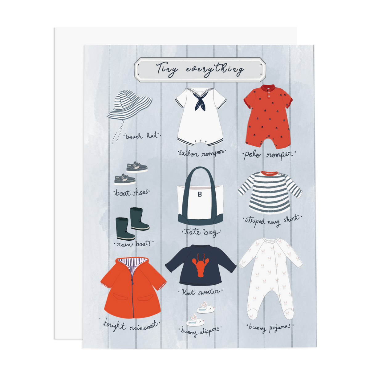 Tiny Everything Boy Greeting Card