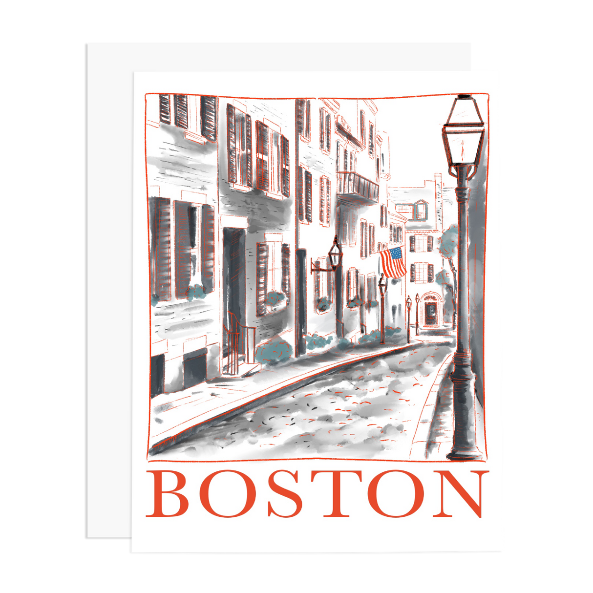 Boston MA Greeting Card