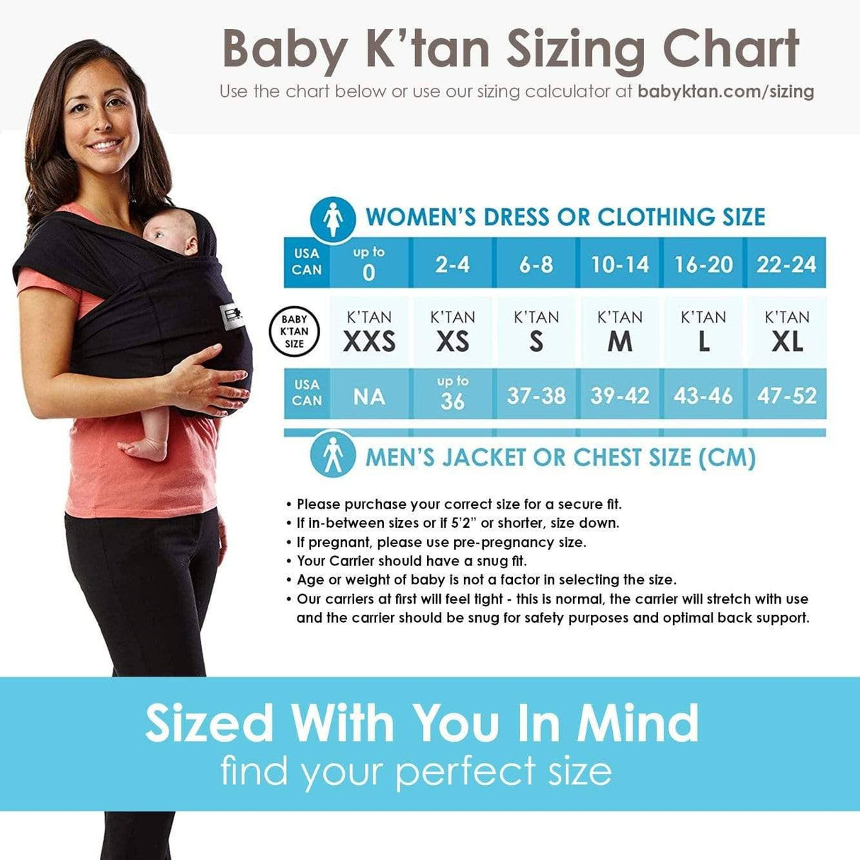 Baby K’tan Organic Baby Carrier - Natural
