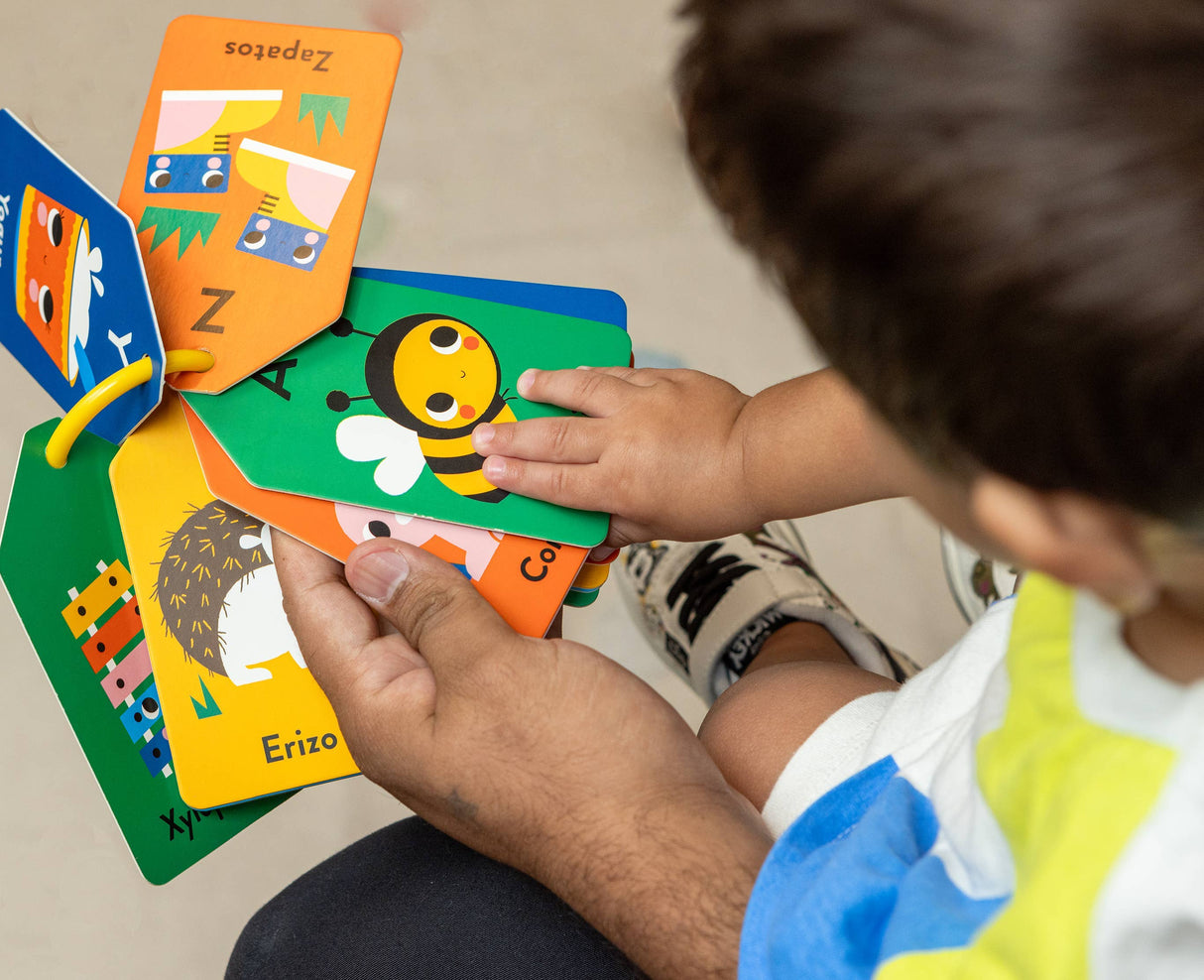 Spanish-English ABC Ring Flash Cards