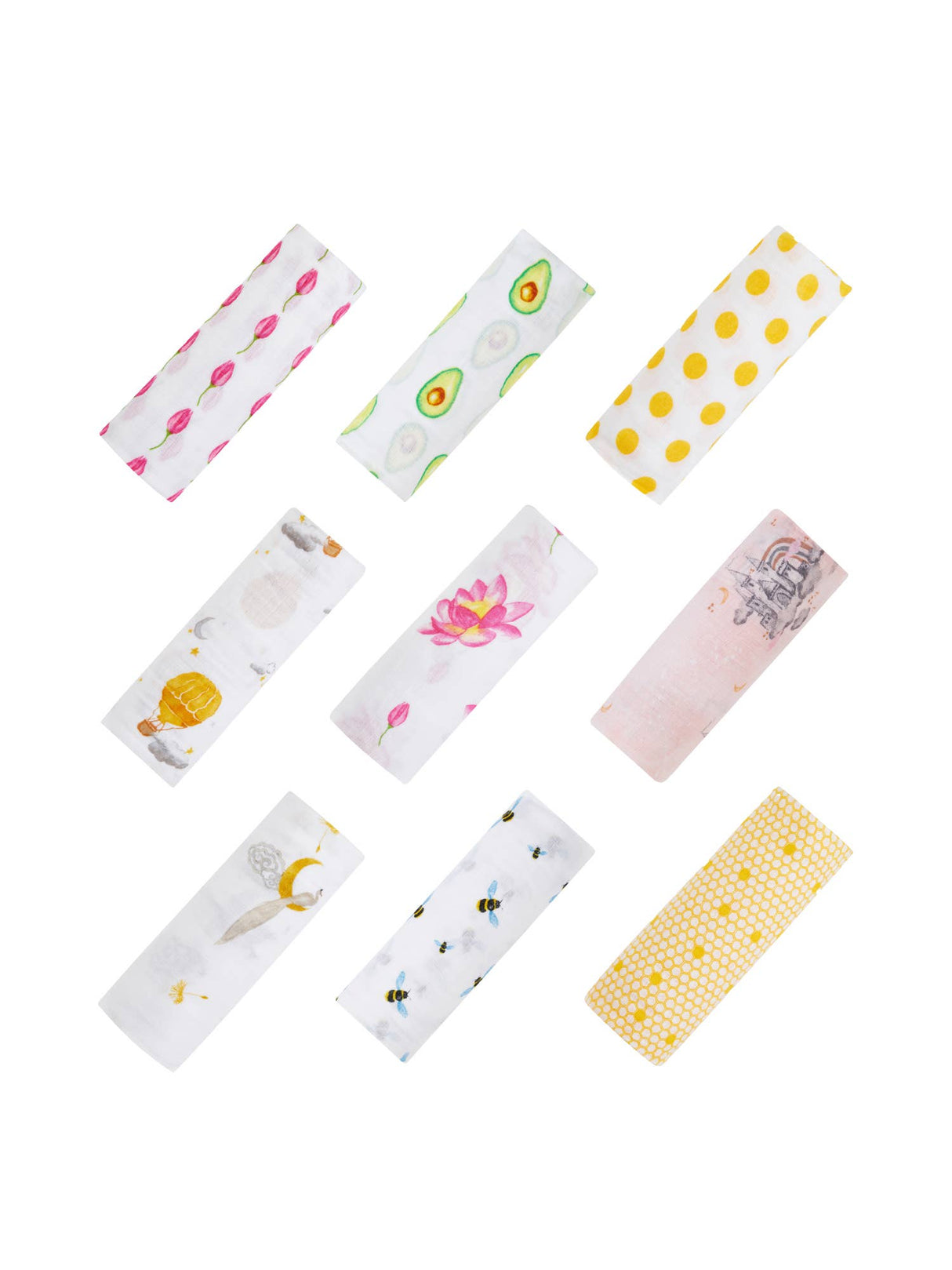 Single Swaddles: GOTS Certified Organic Cotton Muslin