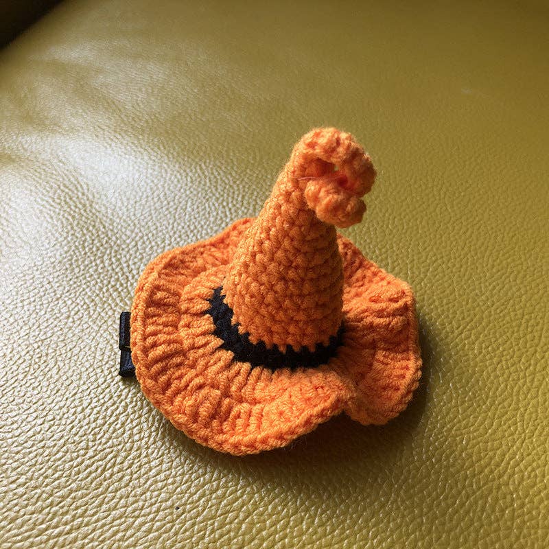 Colorful Princess Crochet Hat Hair Clip Handmade Hair Accessory