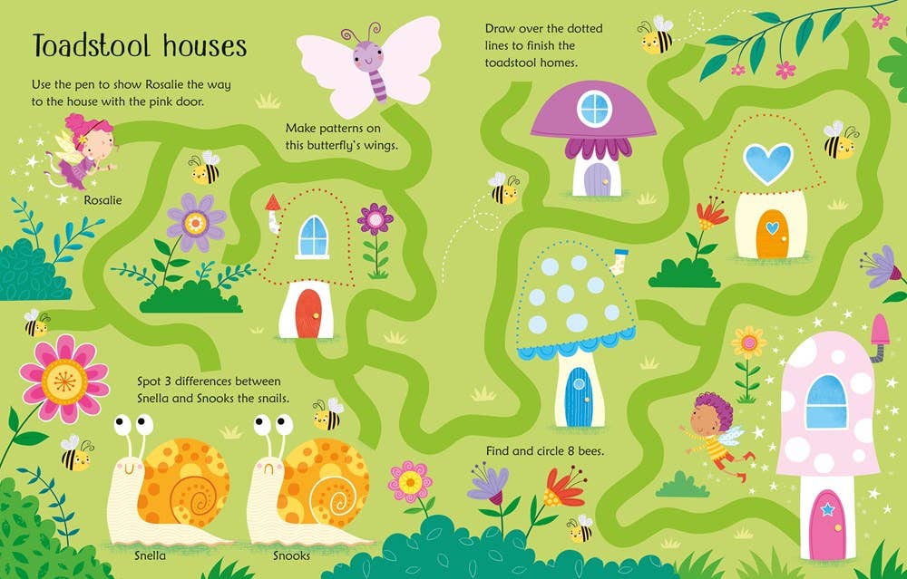 Wipe-Clean Fairy Activities : Usborne