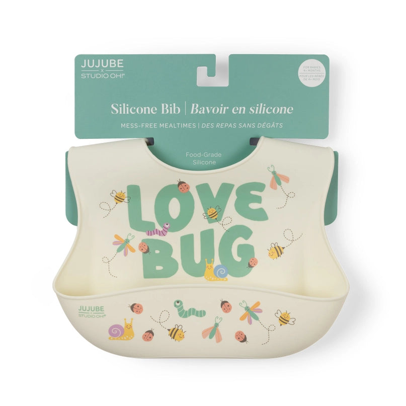 Jujube Silicone Bib