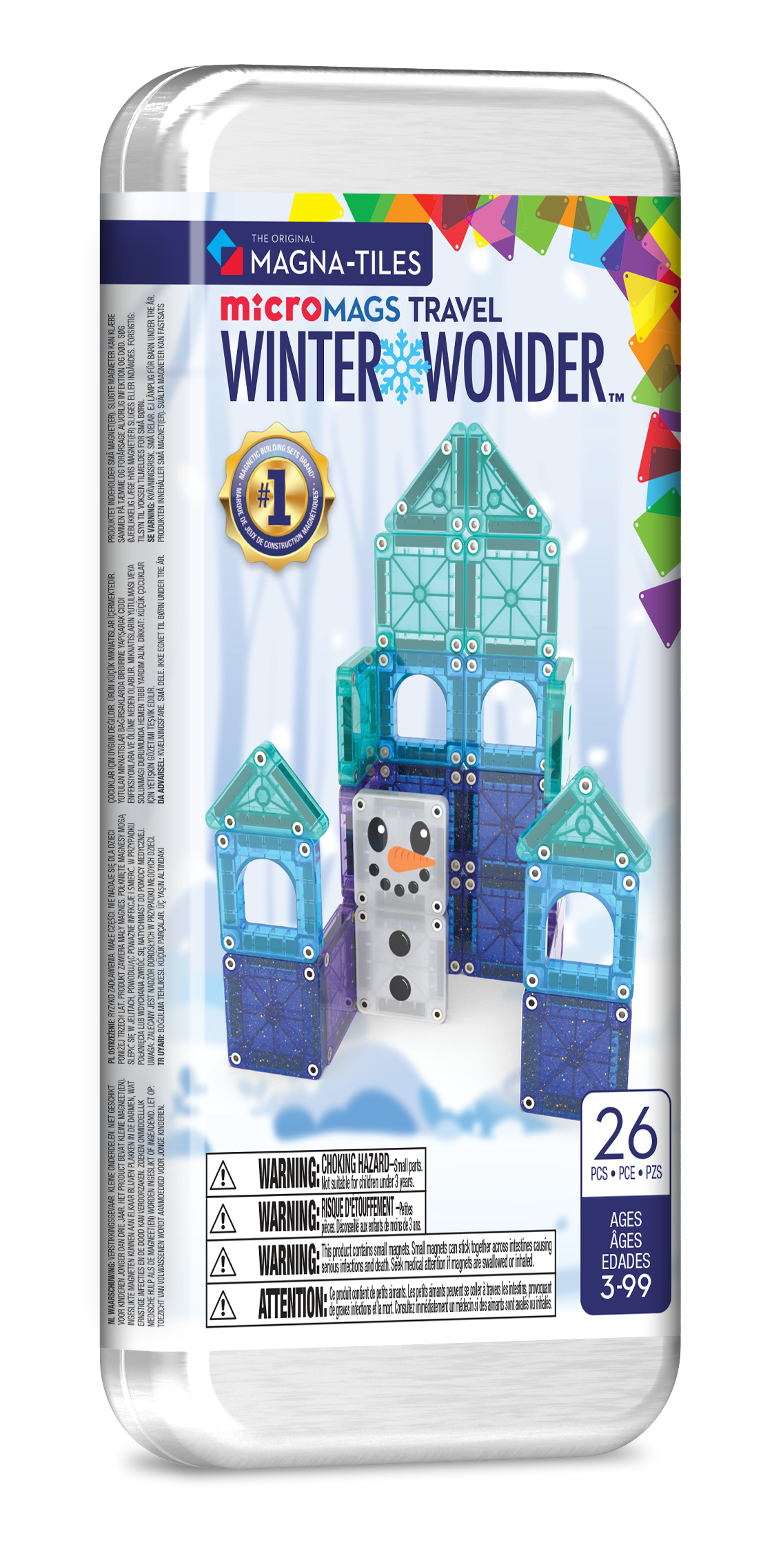 Magna-Tiles Winter Wonder 26-Piece Travel Set