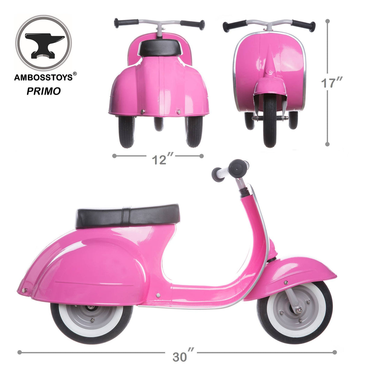 Ambosstoys Scooters PRIMO ride-on toy Classic Pink