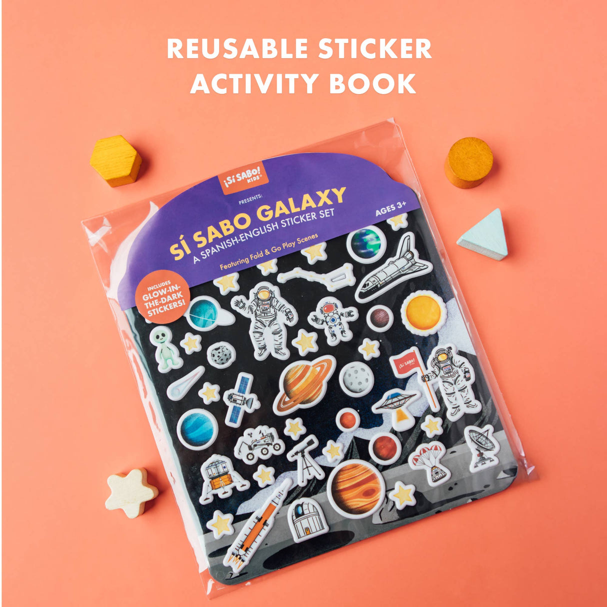 Reusable Space Puffy Sticker Activity Book For Kids