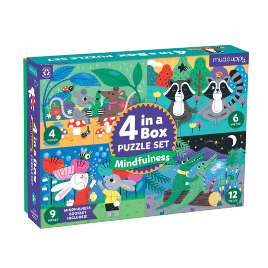 Mudpuppy Mindfulness 4-in-a-Box Puzzle