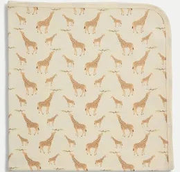 CREAM JOLIE GIRAFFE ORG CTN SWD BLNKT