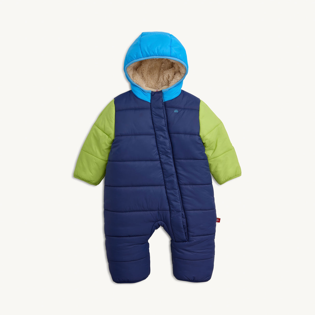 Storm Blue Nylon Puffer Pram